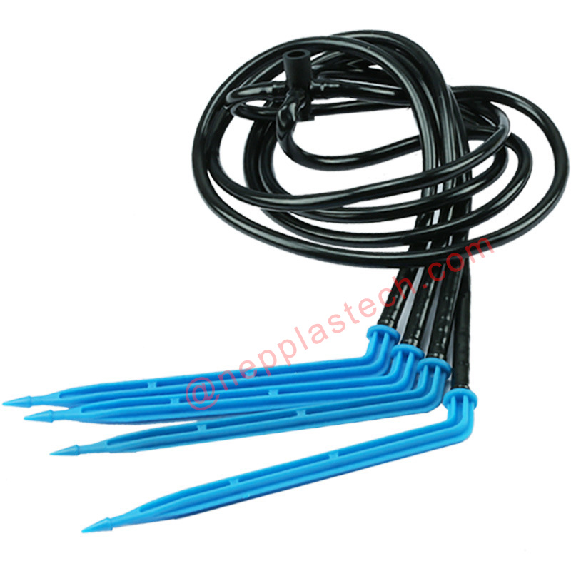 plantación de huertos microaspersores de riego por aspersión rociadores de flecha en línea goteros para maceta