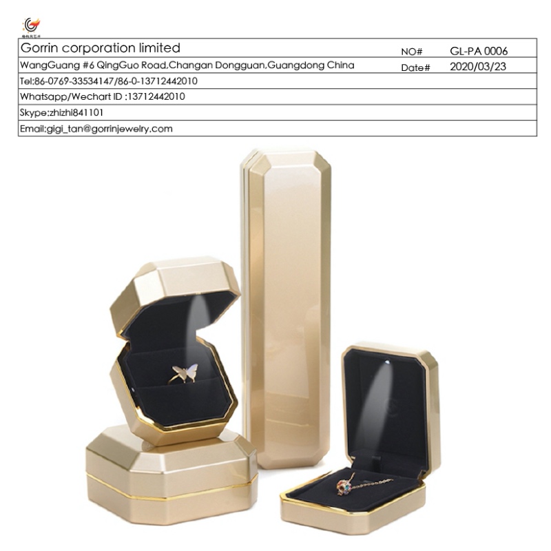 Joyero de plástico FL-PA0006 con luces LED