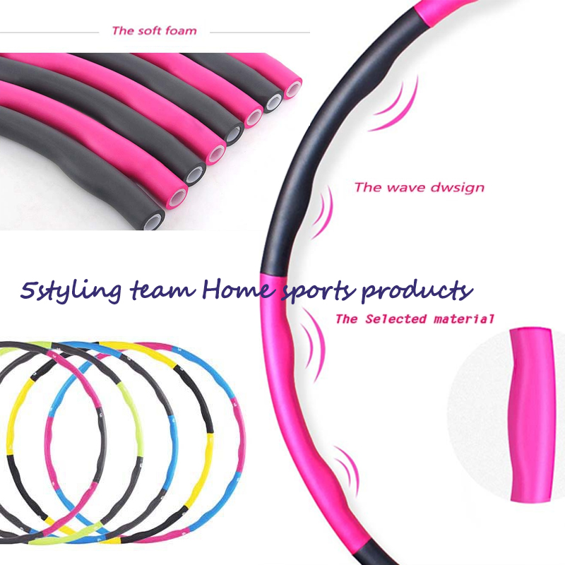 Hula hoop anillo para adelgazar hula hoop desmontable cintura para adelgazar equipo de fitness anillo masaje espuma para adultos y niños