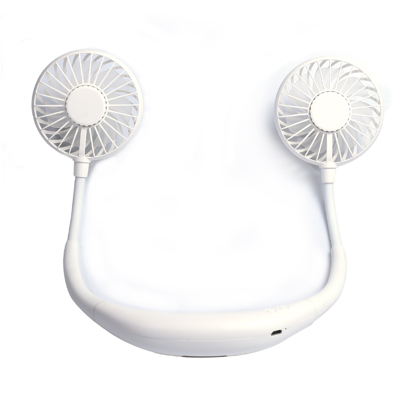 Ventilador deportivo portátil con manos libres con banda para el cuello Ventilador recargable USB con cuello para la mano