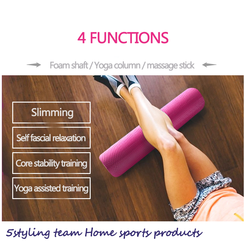 Columna de yoga 30/45/60/90 cm eje de espuma de fitness seis esquina columna flotante sólida Pilates