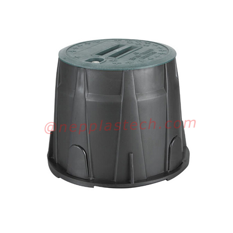 paisaje sistema de riego automático solar 6 10 12 pulgadas válvula de plástico y caja de medidor de agua