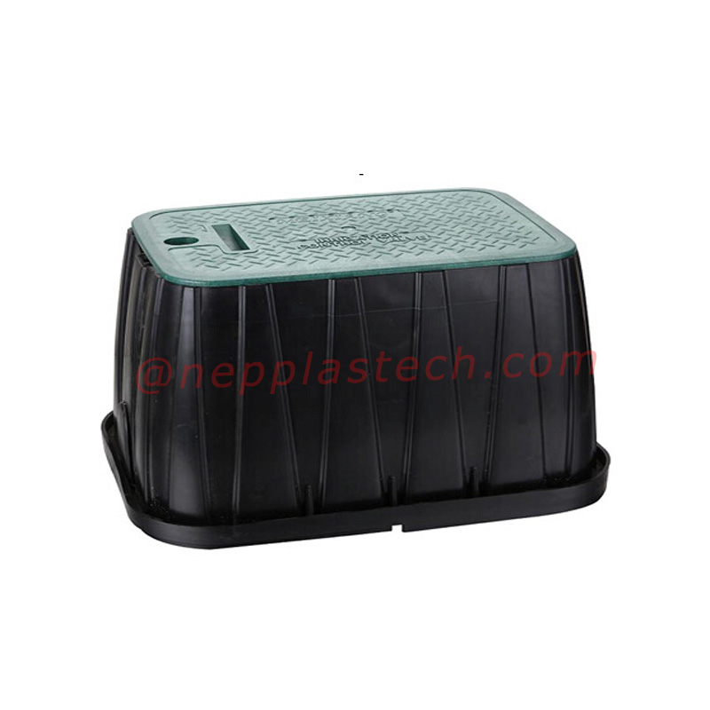 paisaje sistema de riego automático solar 6 10 12 pulgadas válvula de plástico y caja de medidor de agua