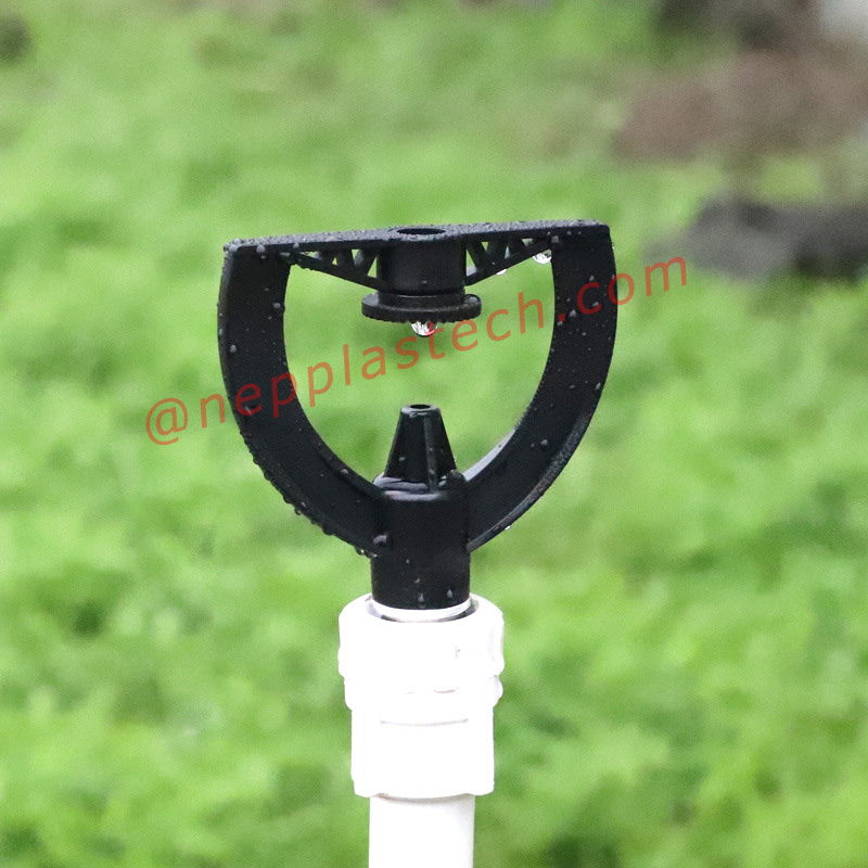 riego de paisaje de media pulgada rociadores refractivos césped riego automático boquillas de pulverización de mariposa de plástico