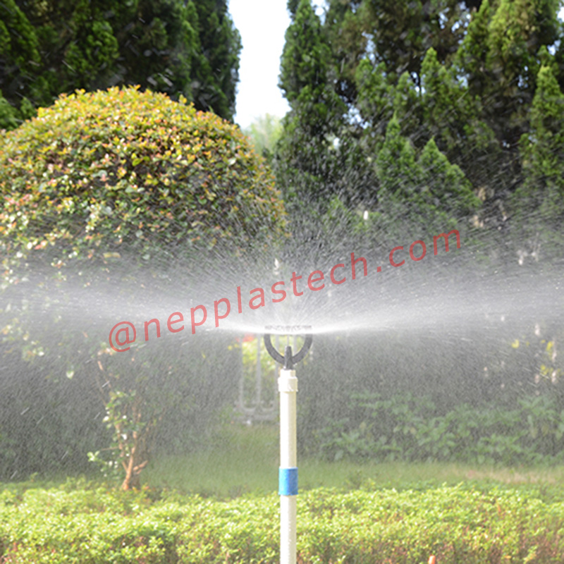 riego de paisaje de media pulgada rociadores refractivos césped riego automático boquillas de pulverización de mariposa de plástico
