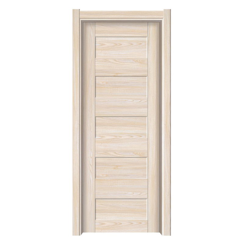 Hdf melamina fabricada puerta de madera barata