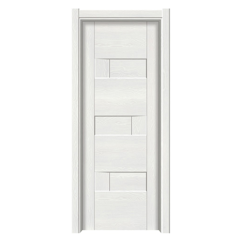 Hdf melamina fabricada puerta de madera barata