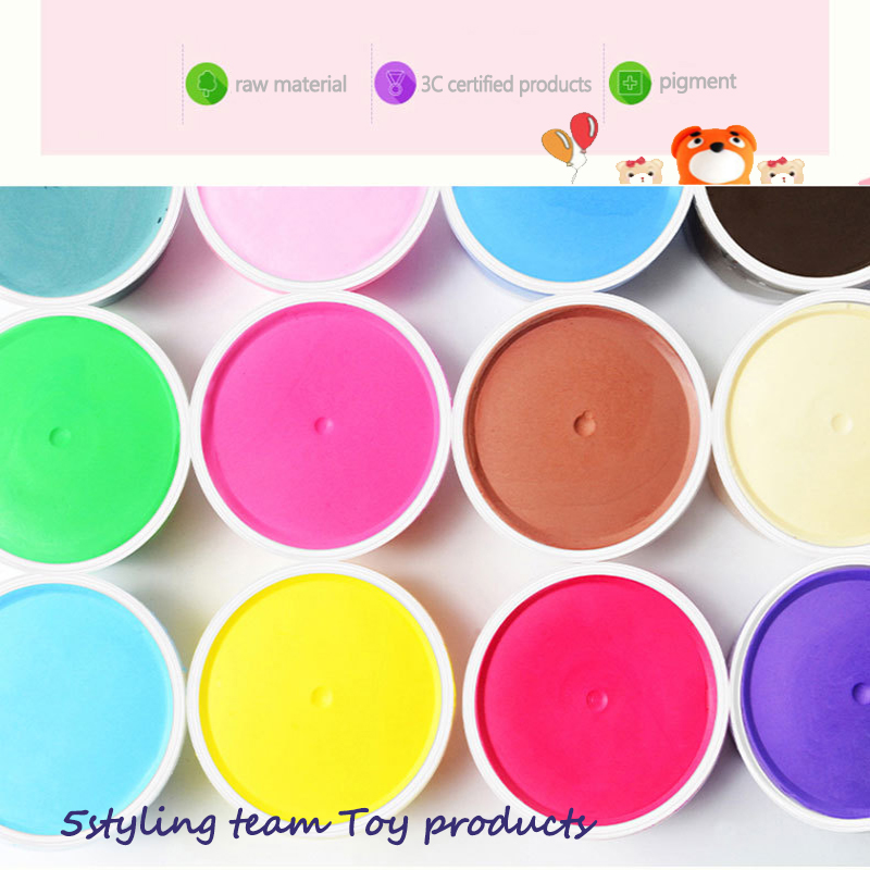 Venta directa de fábrica ultra light clay 24 color suit clay children DIY toy masilla espacio al por mayor barro de color