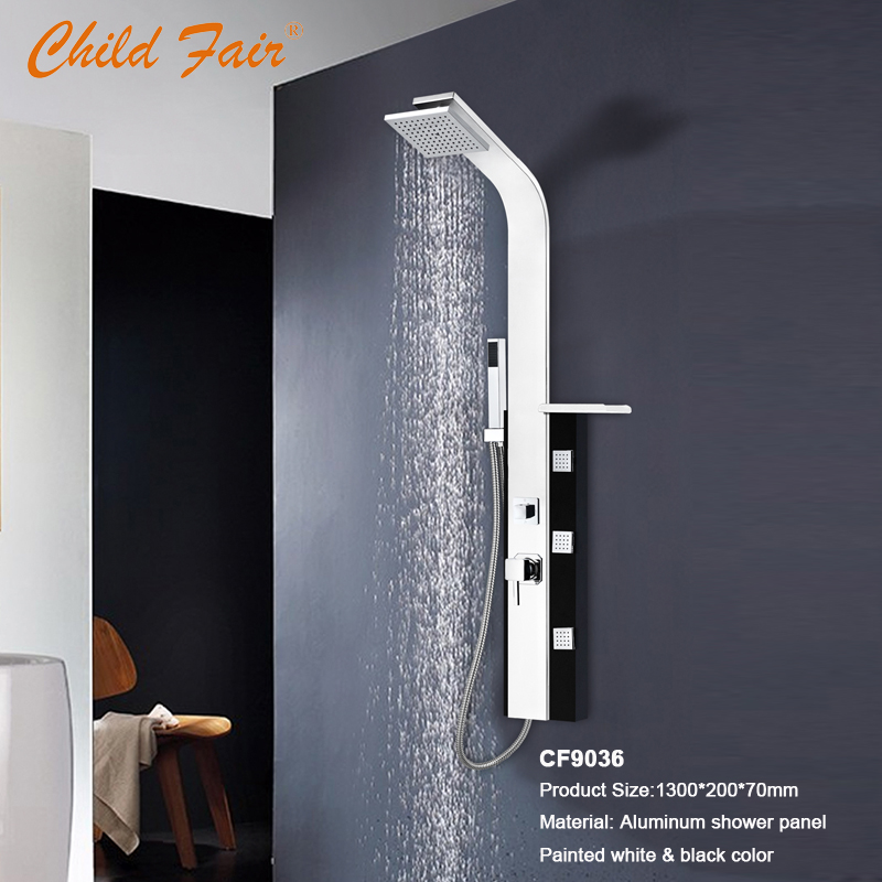 Panel de ducha para baño CF9036, Panel de ducha de aluminio, Panel de ducha de masaje
