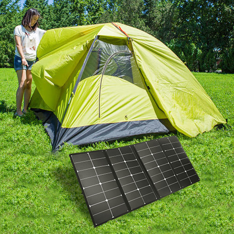 Panel solar plegable 100w para manta solar cargador de camping