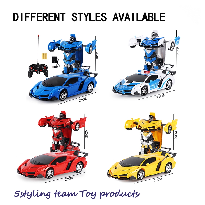 1: 18 para un auto teledirigido, un transformador remoto, robots simulados, bolsas cargadas.