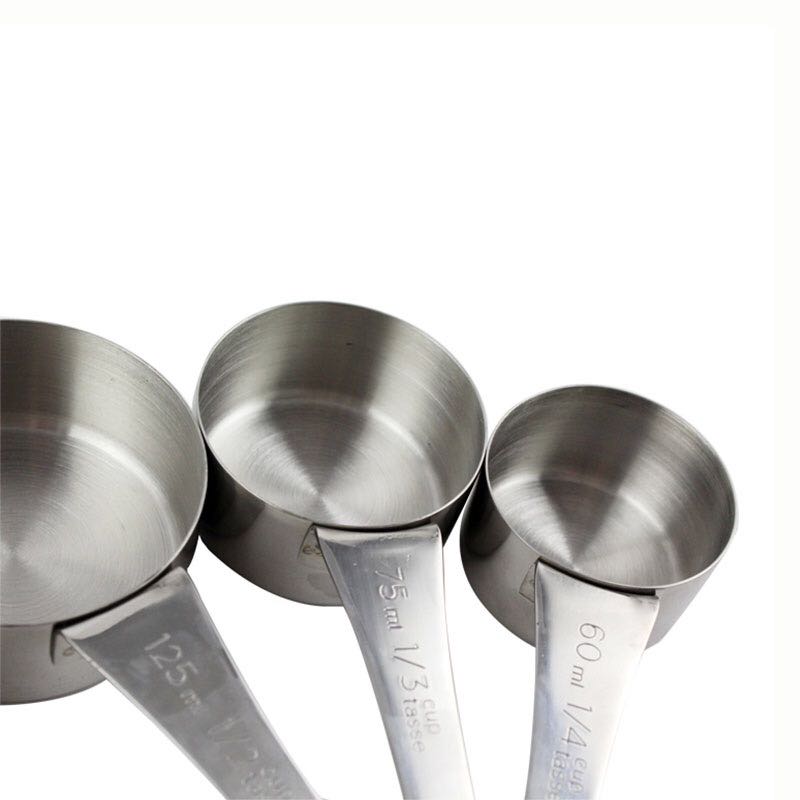 accesorios de cocina cuchara medidora de metal inoxidable cuchara medidora de acero inoxidable cucharadita cuchara medidora