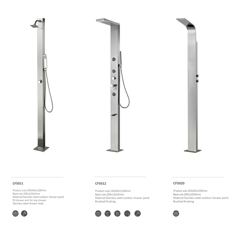 Panel de ducha exterior de acero inoxidable CF5017