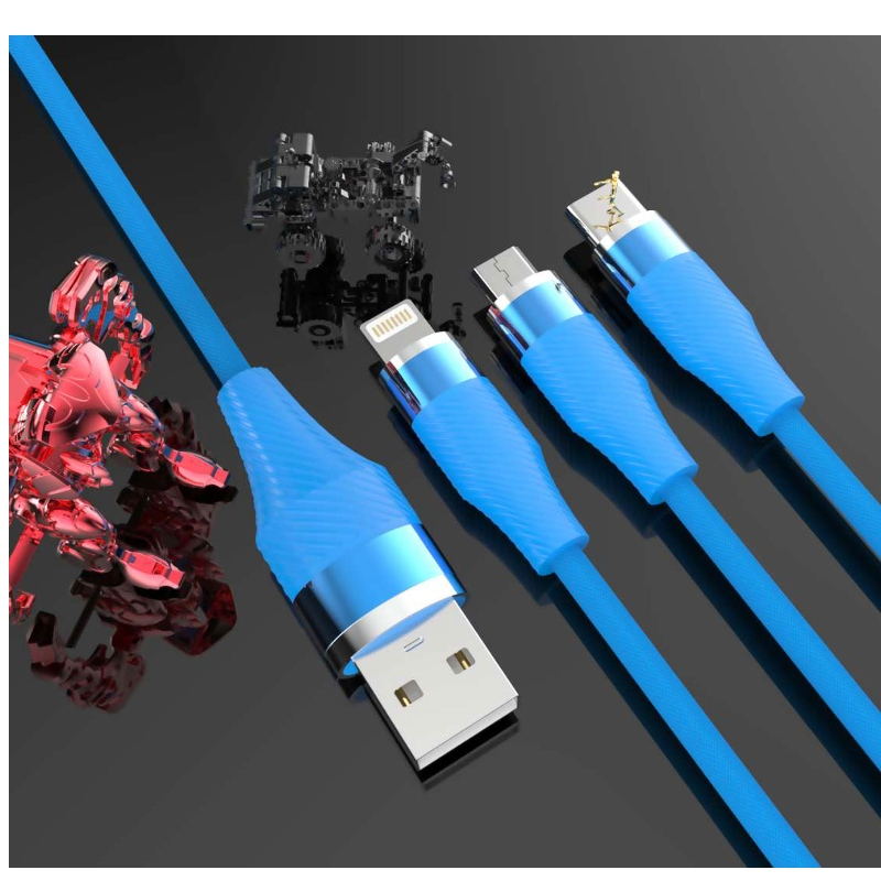 Cables de telefonía móvil USB 2.0 trenzado de tela