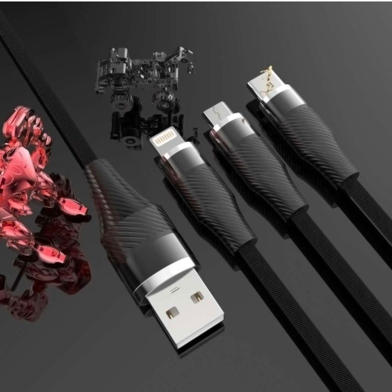 Cables de telefonía móvil USB 2.0 trenzado de tela