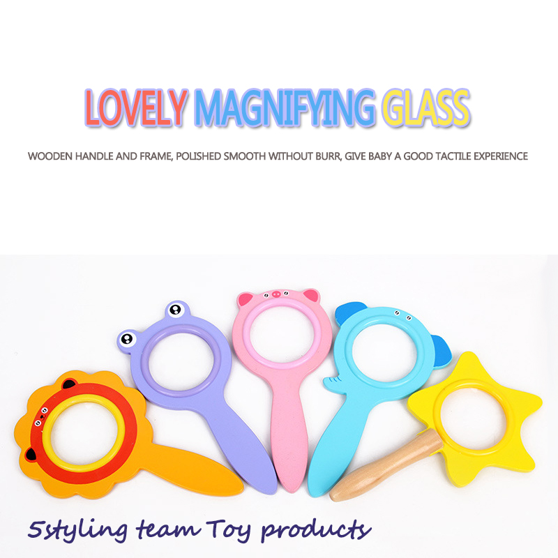 Lupa de dibujos animados dn07 observador de insectos experimento científico para niños juguete enseñanza ayuda de pequeña ciencia kindergarten 0.1