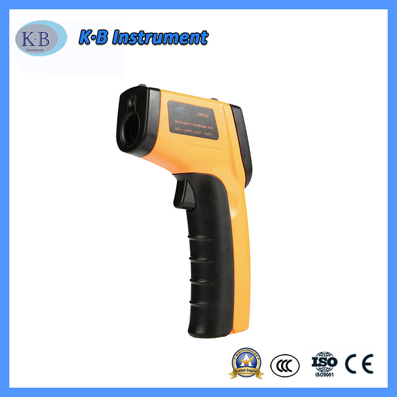 Termómetro industrial digital sin contacto, lcd láser que muestra termómetro digital gm320 infrarrojo