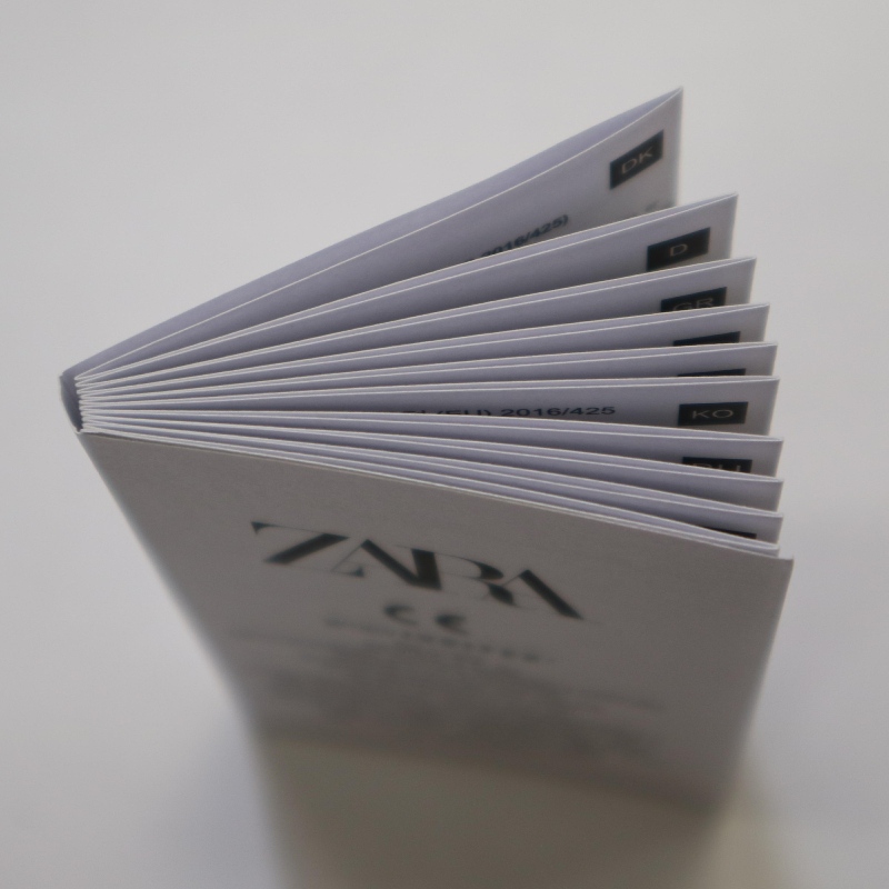 Impresión monocromática plegable personalización manual
