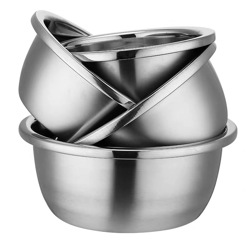 Herramientas de cocina acero inoxidable 201 / 304 recipientes híbridos de ensalada con palanca