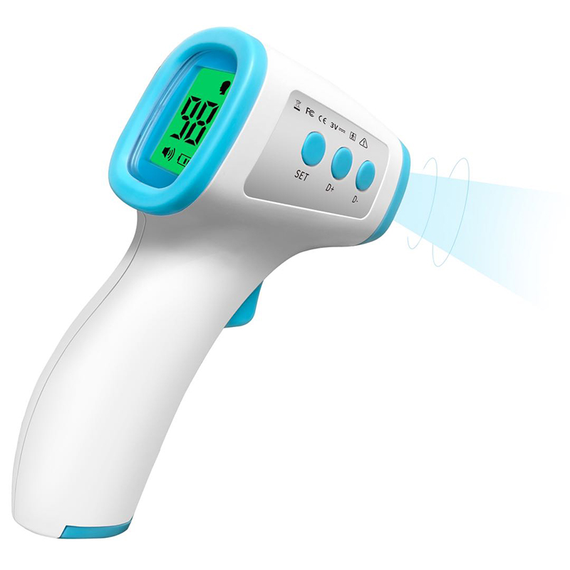 Termómetro infrarrojo digital sin contacto de pistola de temperatura precisa de mano
