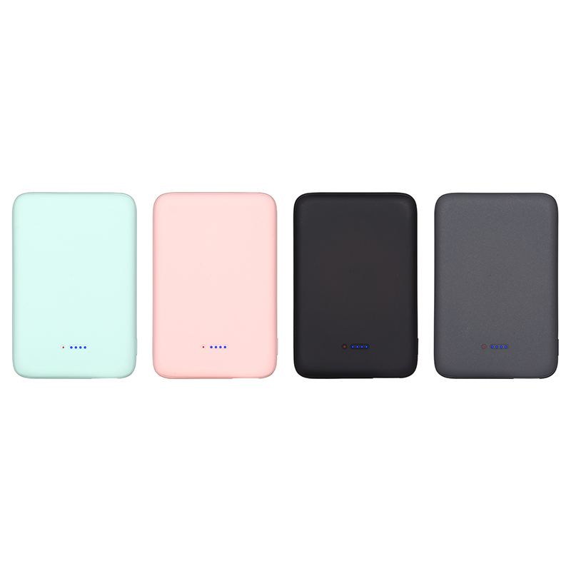 carga rápida pd succión powerbank 10000 mah mini cargador de batería 18w qi banco de energía inalámbrico