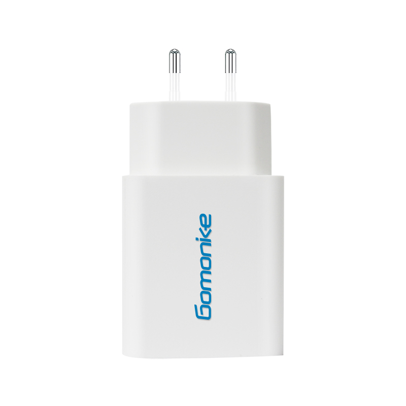 Adaptador de enchufe europeo, cargador de pared USB dual 2.1A compatible con iPhone, Samsung, LG, teléfonos Android