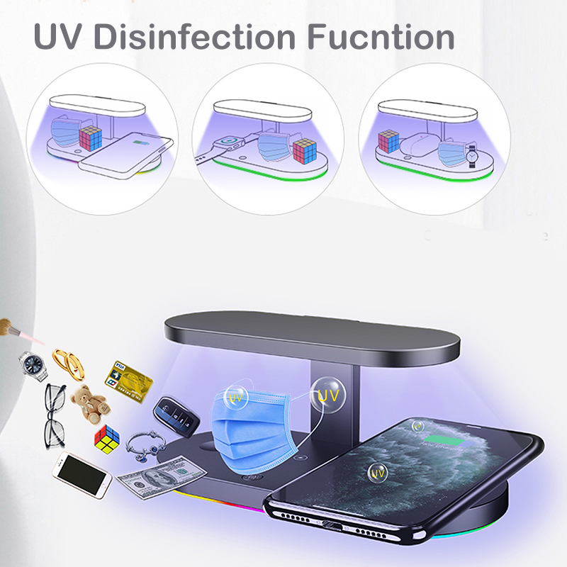 Esterilizador UV y cargador inalámbrico