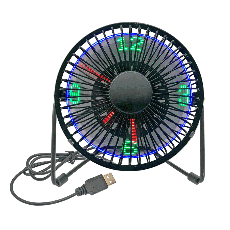 Ventilador LED de escritorio USB (4 pulgadas) 4A