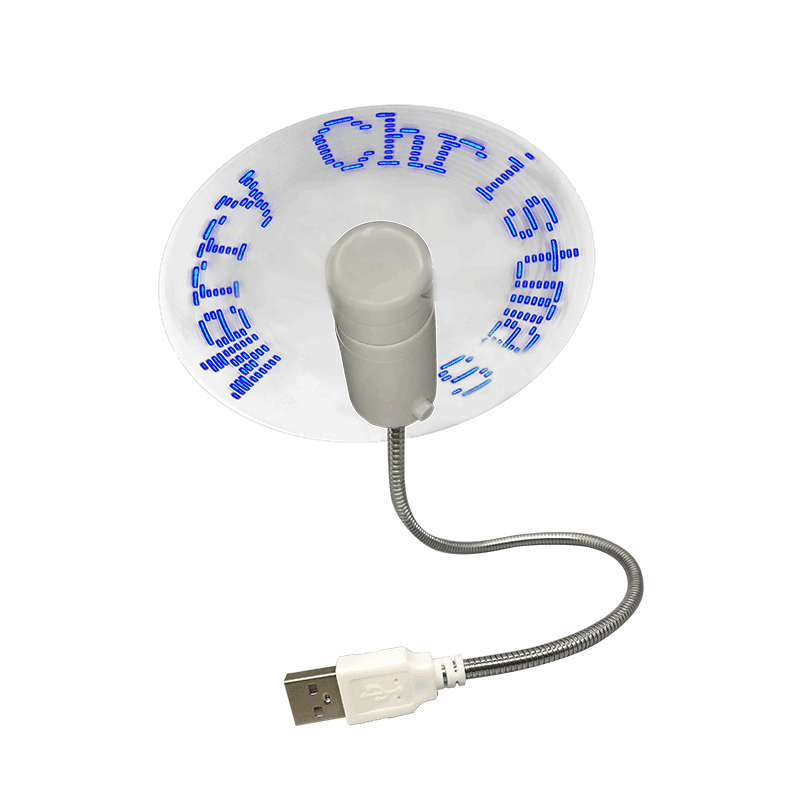 USB led reloj ventilador S02