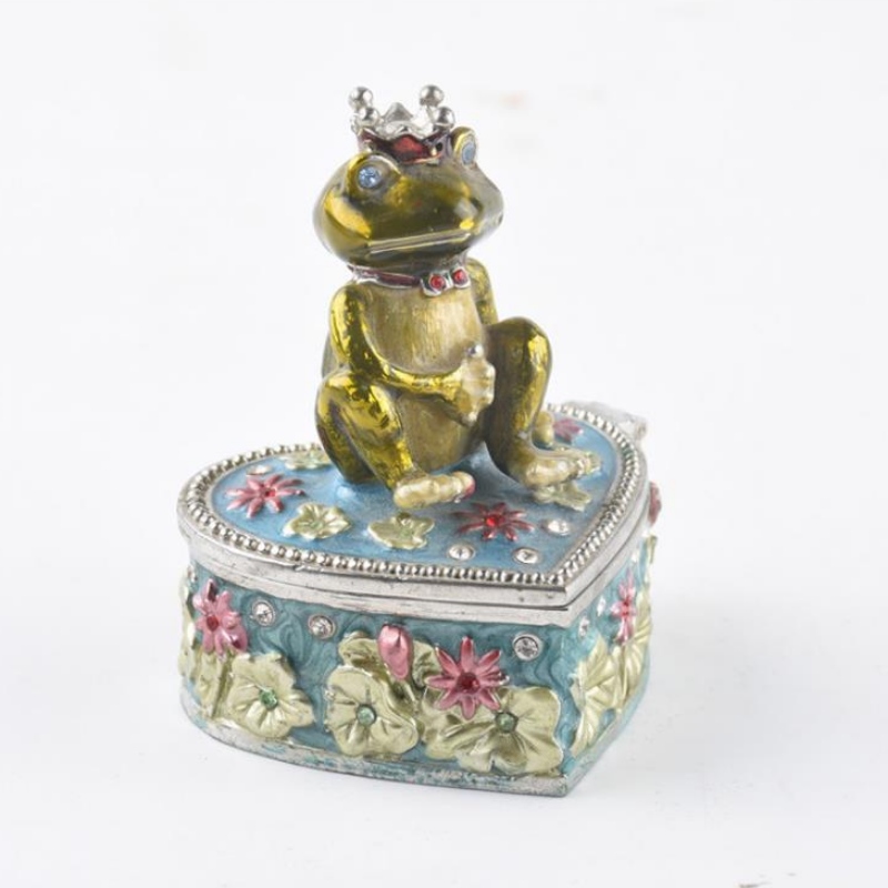 La rana Europea Prince Metal joyería Caja moderna joyería caja de joyería