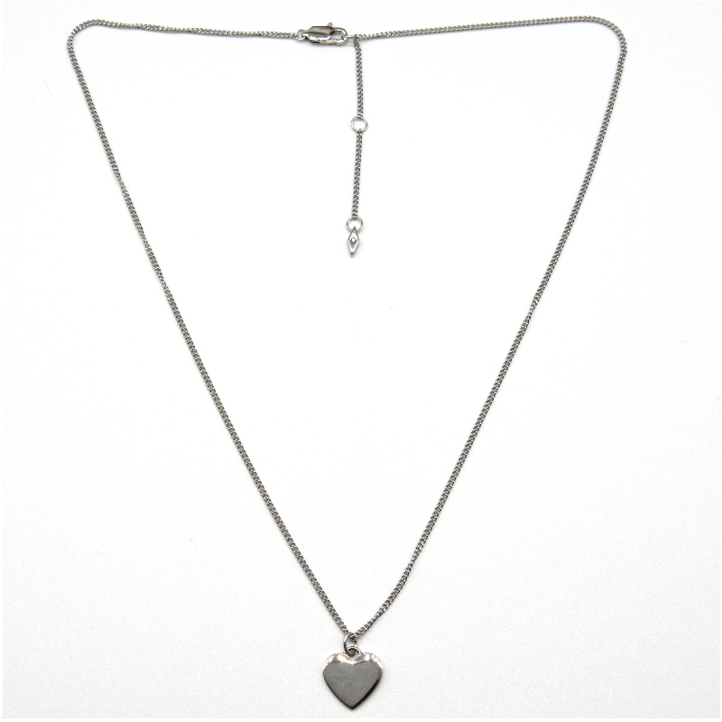 Collar colgante en forma de corazón de acero inoxidable rfbnck0177