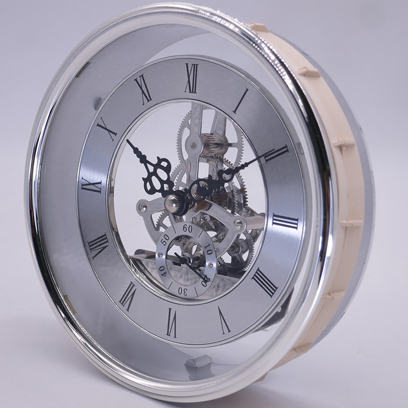 diámetro 149MM plata esqueleto reloj insertar parte del reloj
