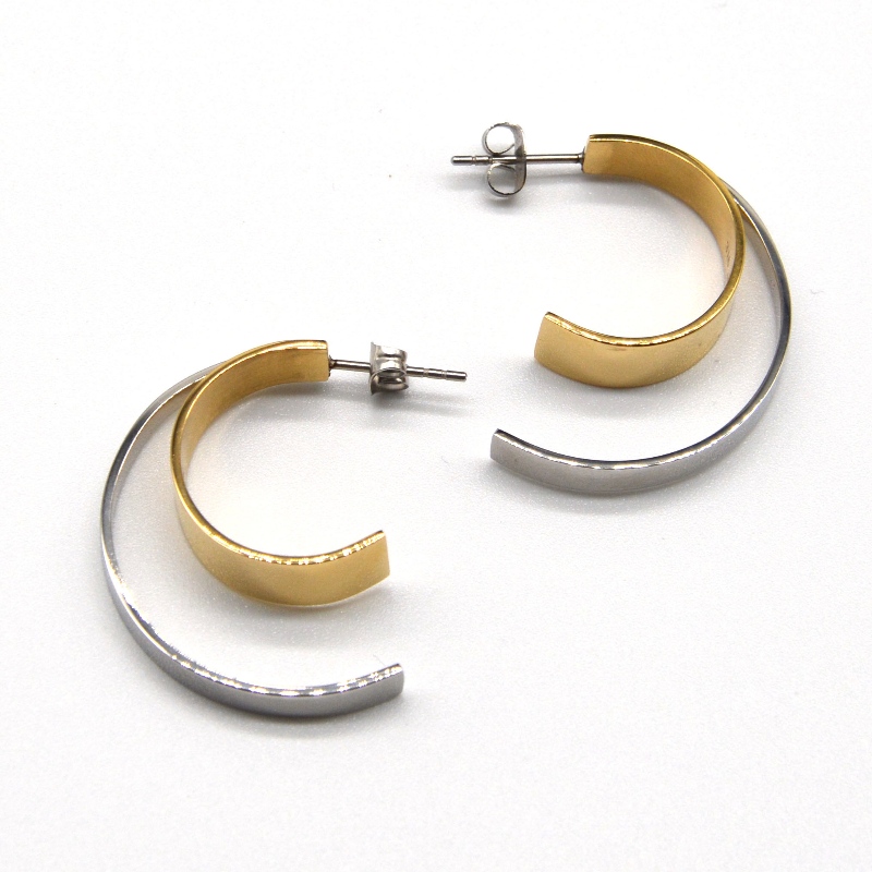 Pendientes de acero inoxidable C