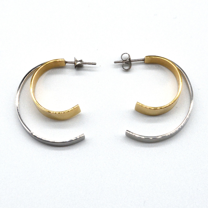Pendientes de acero inoxidable C