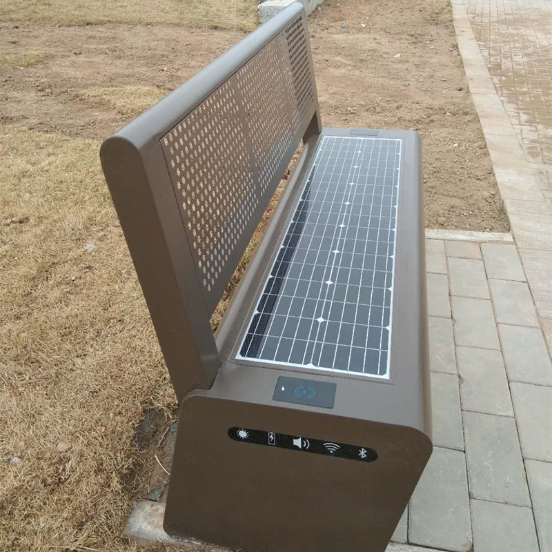 Precio de fábrica de carga inalámbrica Urban Seats Solar Garden Bench Fabricante