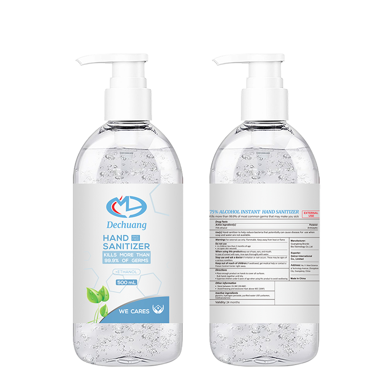 500ml 75% alcohol para lavarse las manos.