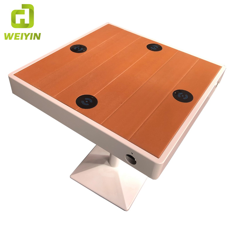 Diseño único Venta caliente Estación de carga para teléfono móvil al aire libre Mesa con energía solar