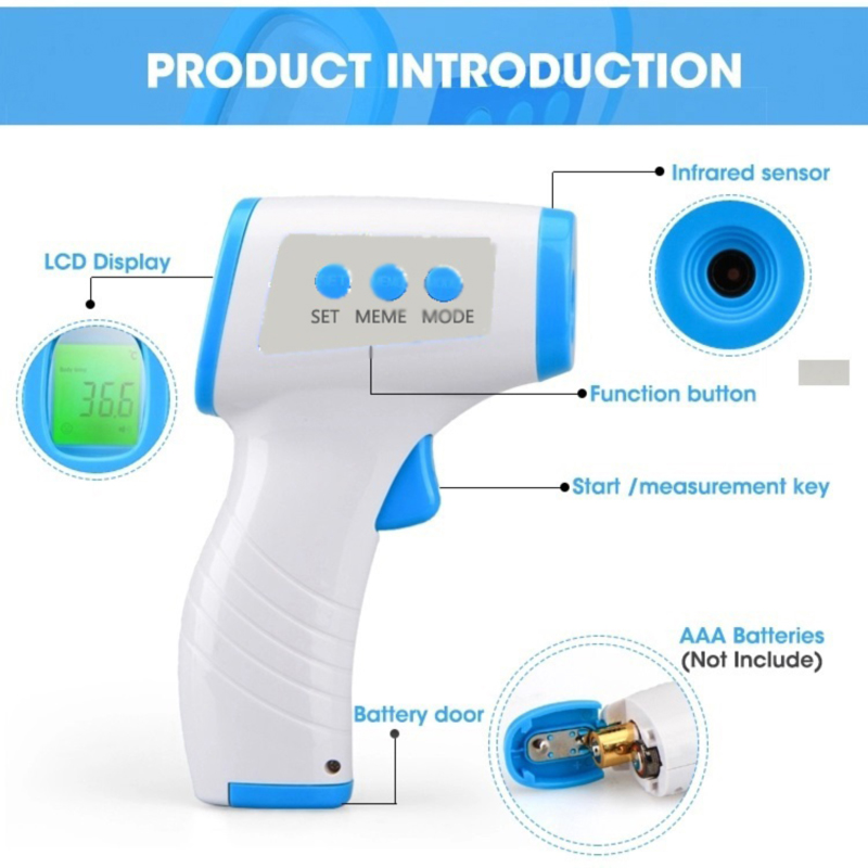 Digital Medicine without Connect with infrarrojo Adult termómetro, for hot, with CE
