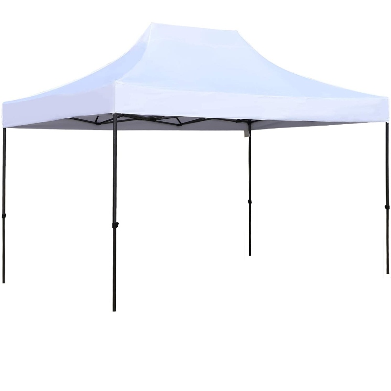 Carpa plegable con toldo de 10'x15 'con bolsa de transporte, toldo para fiestas comerciales instantáneas con altura ajustable