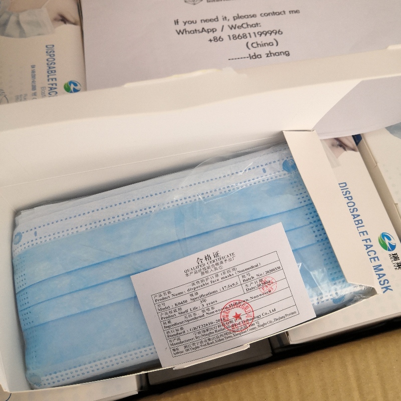 Mascarilla médica desechable