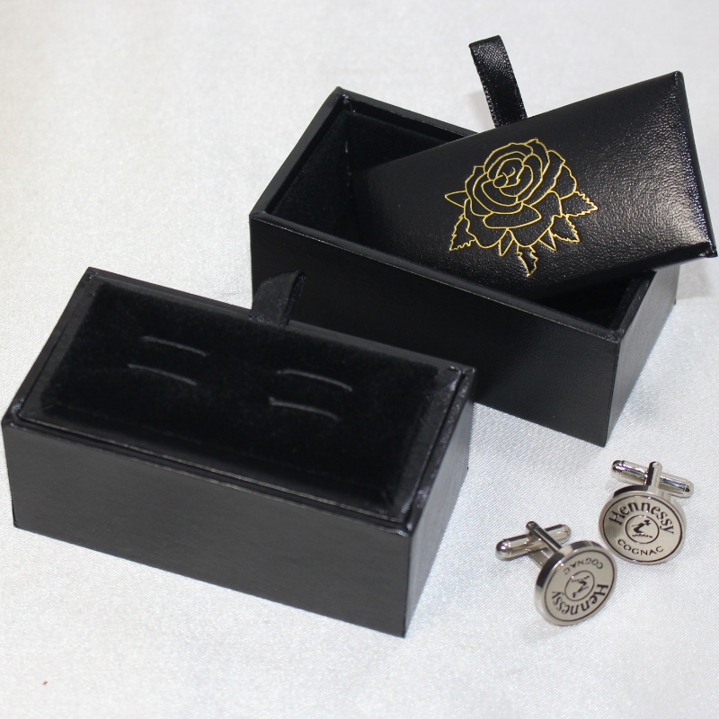 Proyecto V - 20 cartucho de cuero de poliuretano rectangular, para corbatas de 60 mm, gemelos, etc.85 * 45 * 36, peso de unos 55 gramos.