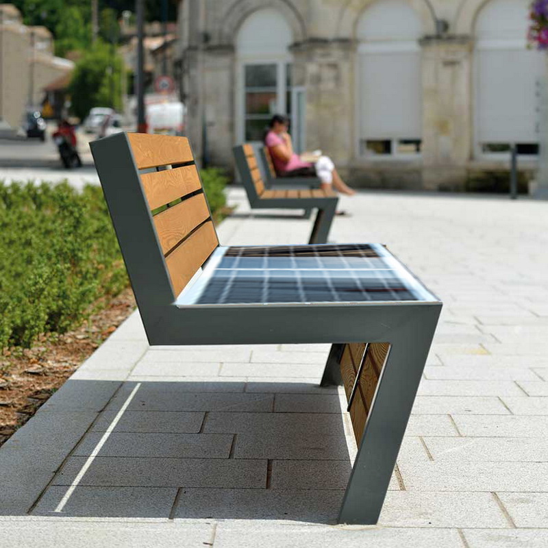 Nuevo diseño Energía solar El precio de fábrica más bajo Banco de parque inteligente