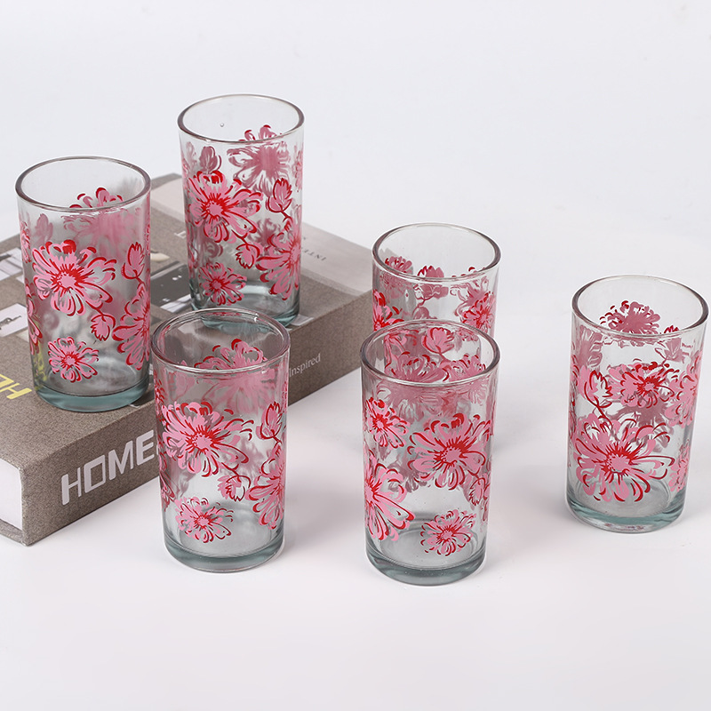 Nuevo conjunto de taza y jarra de 6 piezas para apliques transparentes para el hogar Taza de agua 6 Tetera de vidrio de gran capacidad al por mayor