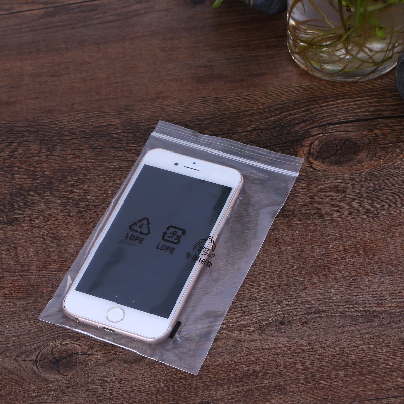 Bolsa de auto sellado transparente LLDPE personalizable