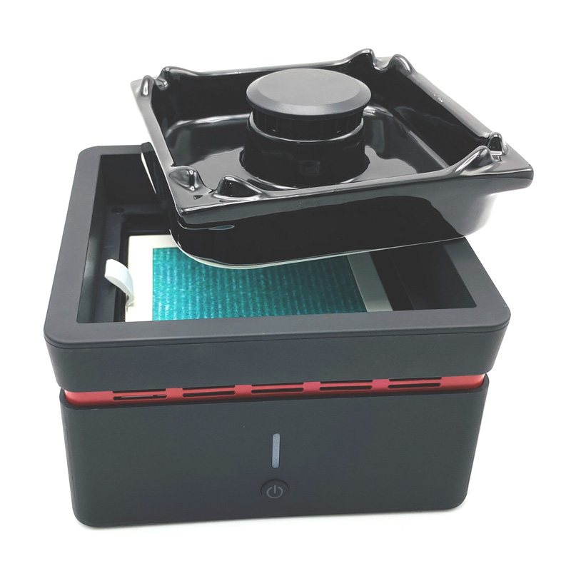 Purificador electrónico inteligente sin olor cenicero sin humo purificador de aire anti humo de segunda mano T3