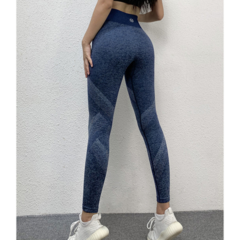 Pantalones de cintura alta para mujeres que usan fitness otoño corriendo pantalones de yoga estiramiento apretado pantalones deportivos de secado rápido para mujeres