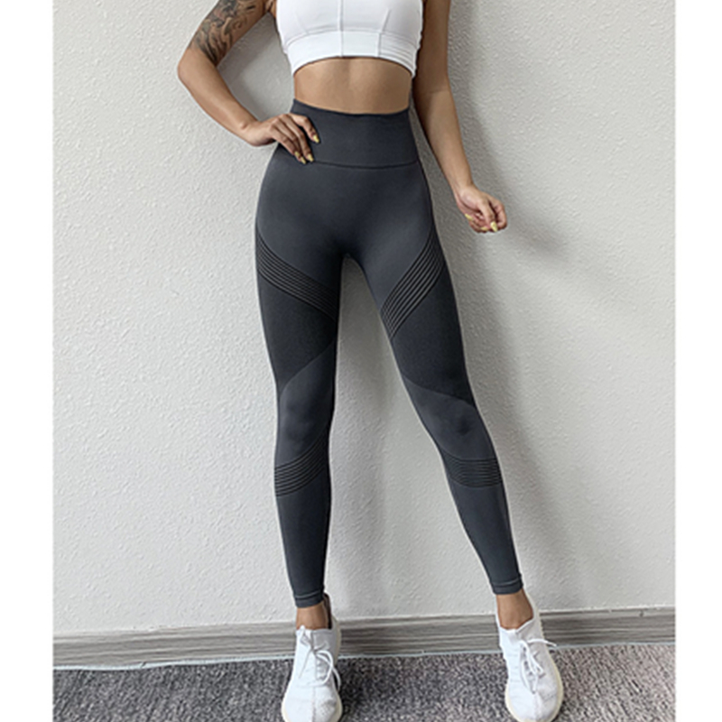 Pantalones ajustados pantalones de yoga de cintura alta para mujeres que ejecutan pantalones deportivos de fitness