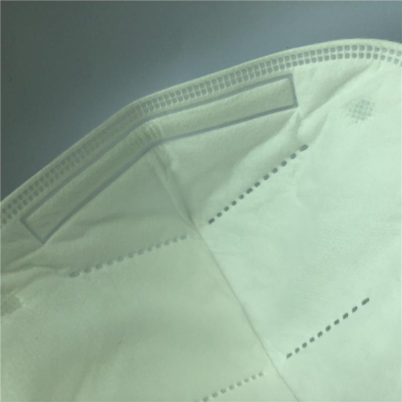 Persona sin hilar N95 doblar media máscara