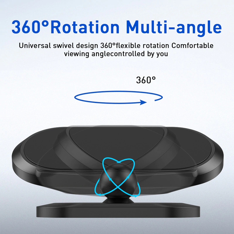 Soporte magnético para teléfono para automóvil Soporte giratorio para 360 ° Soporte para teléfono con imán Soporte para teléfono de 4.0-6.4 pulgadas para samsung, soporte para teléfono iphone