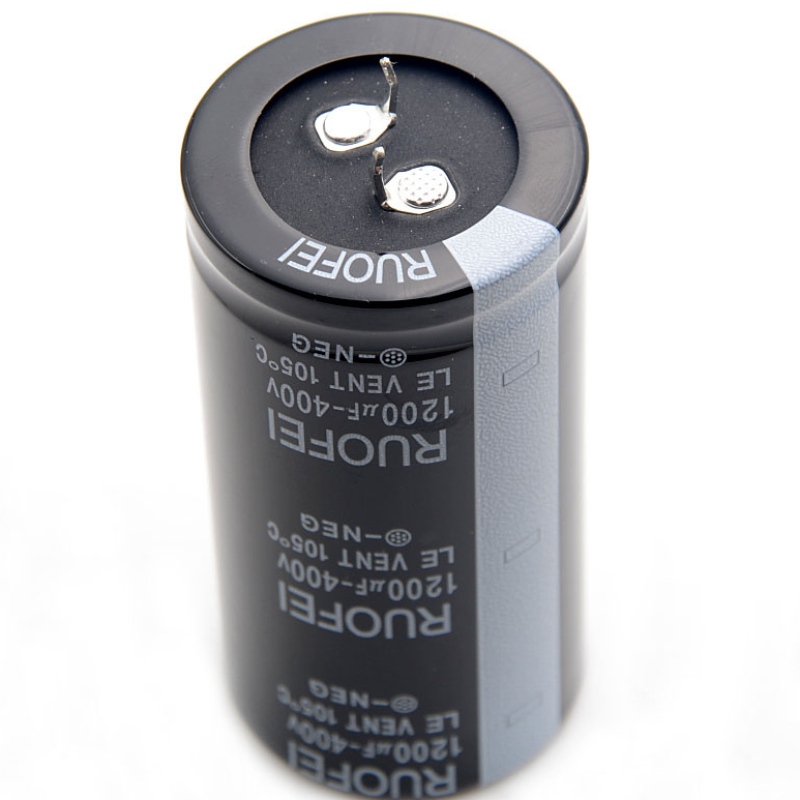 RUOFEI condensador electrolítico de aluminio a presión 10V ~ 500V larga vida y trabajo a alta temperatura